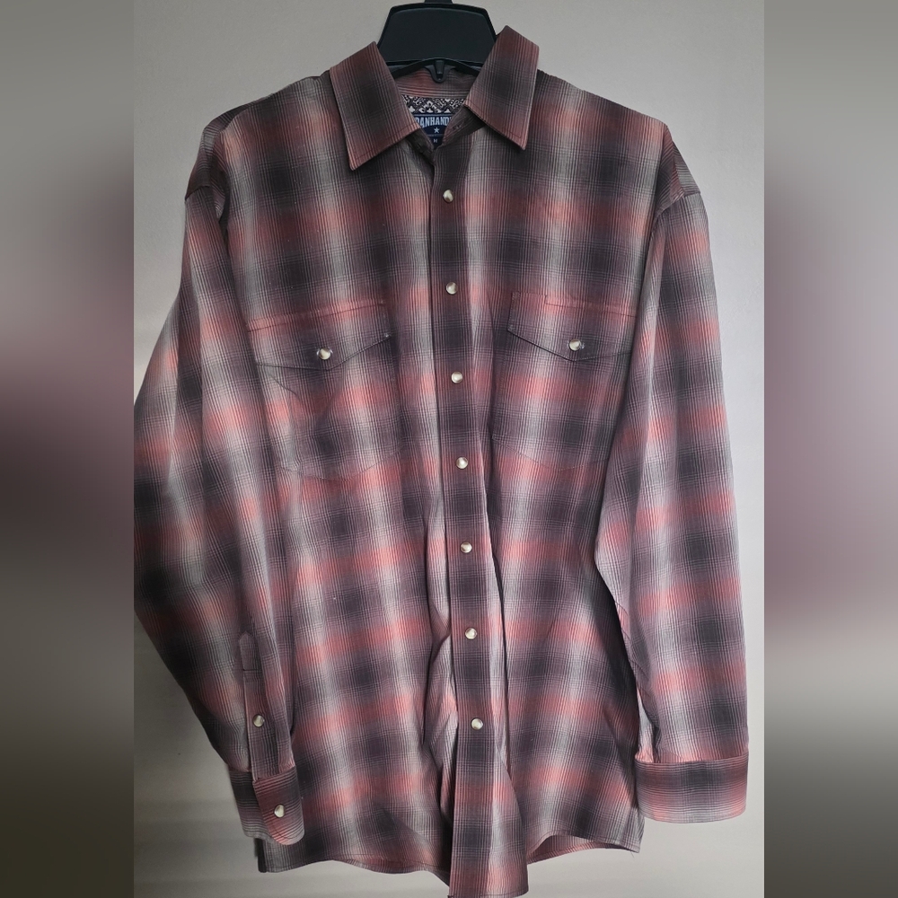 Panhandle Slim Red and Black Plaid Shirt